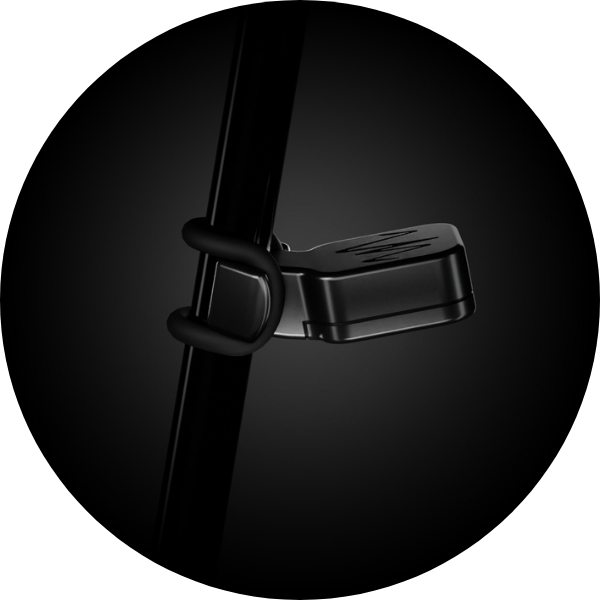 Vertex sensor clipped to a putter shaft